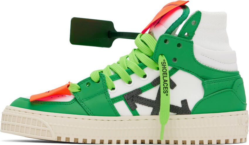 Off-White Green & White 3.0 Off Court Sneakers - Picture 3