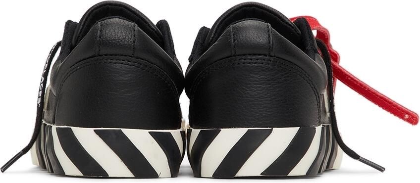 Off-White Kids Black & White Calfskin Vulcanized Low Sneakers - Picture 3