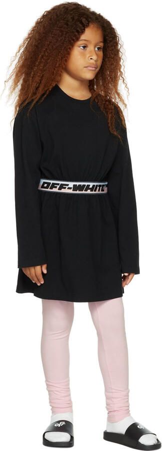 Off-White Kids Black Pool Slides - Picture 2