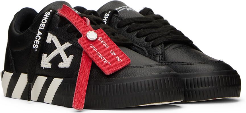 Off-White Kids Black Vulcanized Sneakers - Picture 2