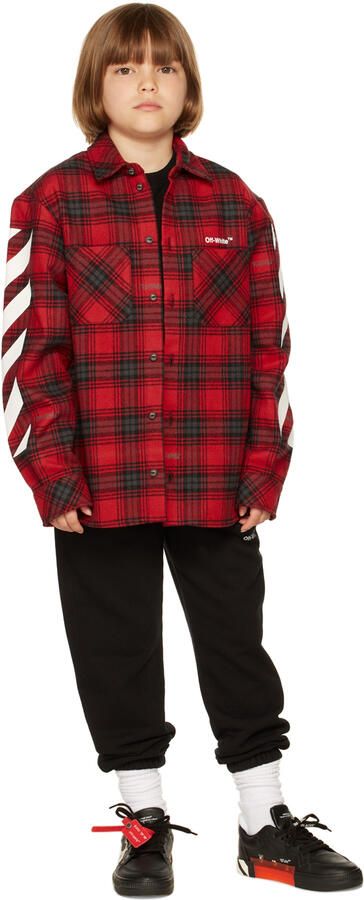 Off-White Kids Black Vulcanized Sneakers - Picture 4