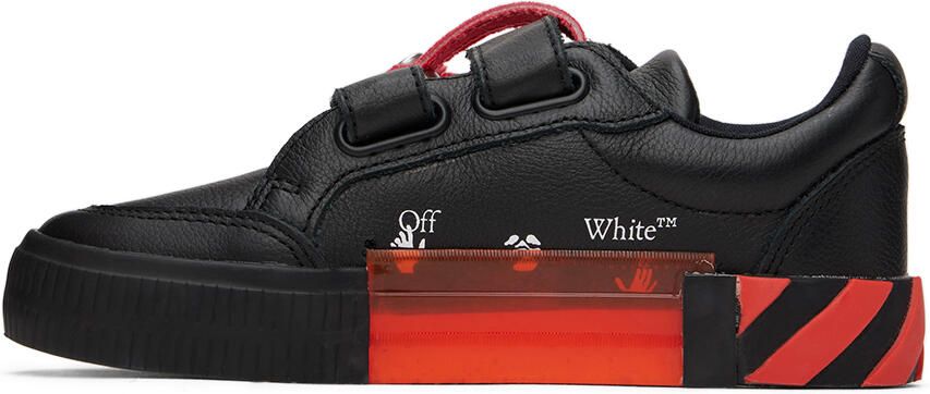 Off-White Kids Black Vulcanized Sneakers - Picture 3