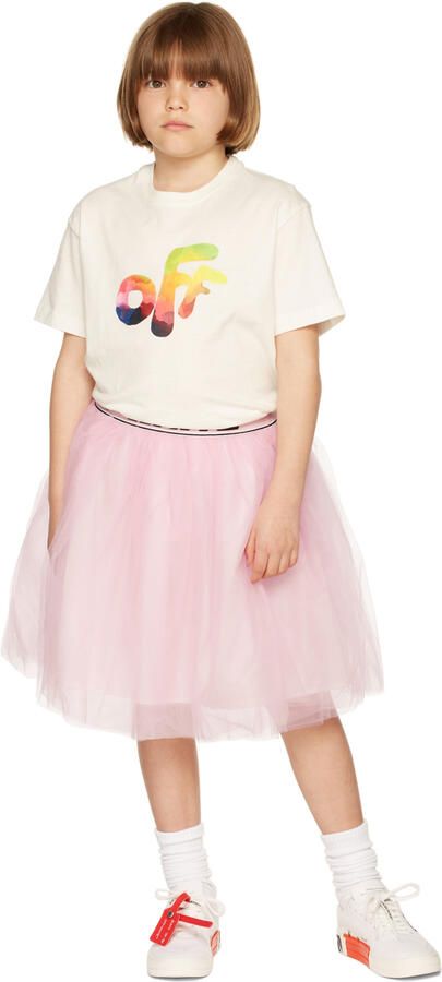 Off-White Kids White & Navy Vulcanized Sneakers - Picture 2