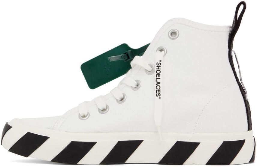Off-White Mid-Top Vulcanized Sneakers - Picture 3
