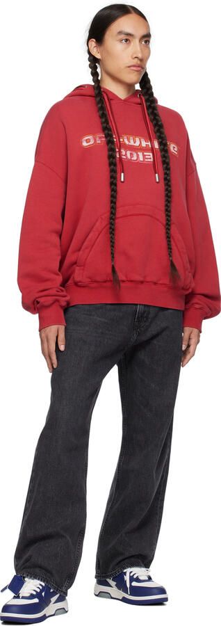 Off-White Navy & White Out Of Office Sneakers - Picture 4