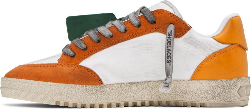 Off-White Orange & White 5.0 Sneakers - Picture 3