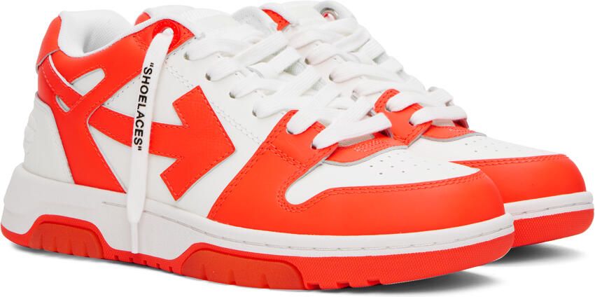 Off-White Orange & White Out Of Office Sneakers - Picture 2
