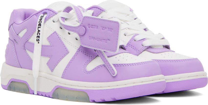 Off-White Purple & White Out Of Office Sneakers - Picture 2