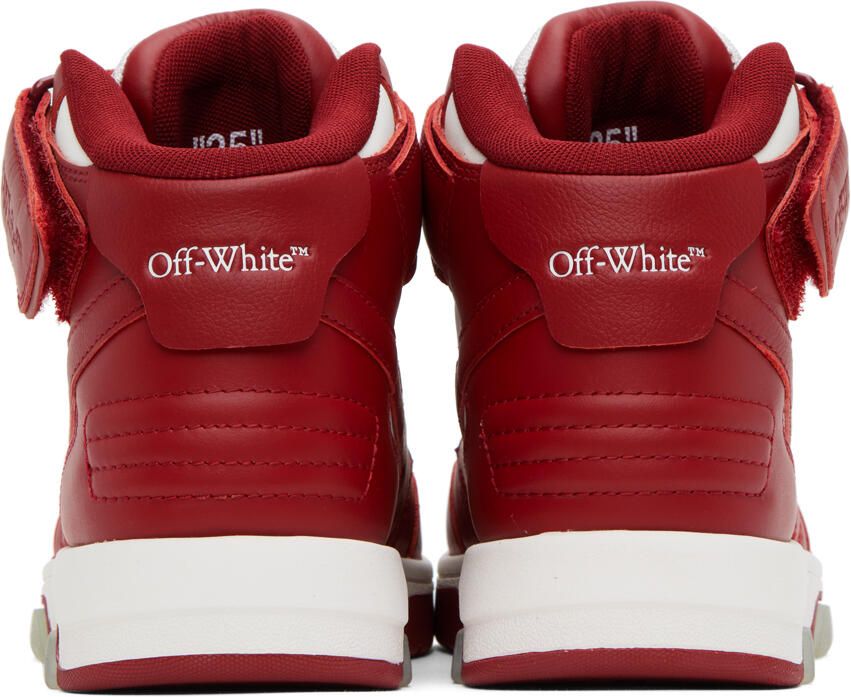 Off-White Red & White Out Of Office Sneakers