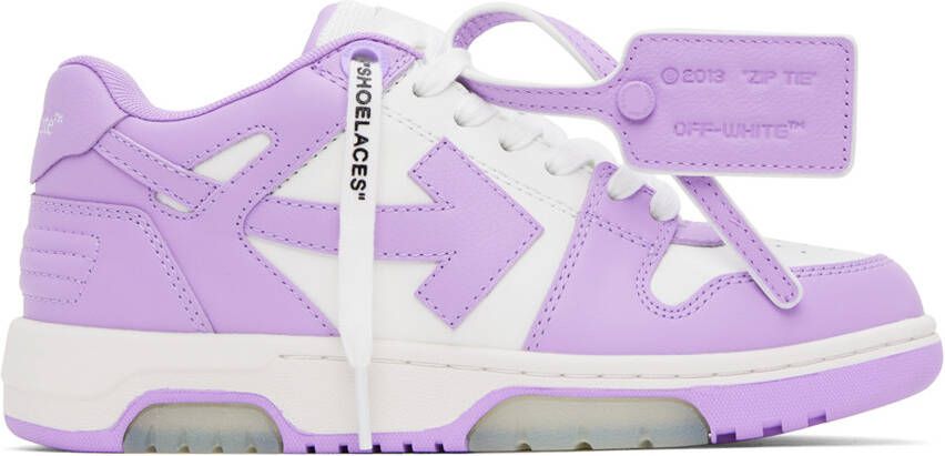 Off-White Purple & White Out Of Office Sneakers