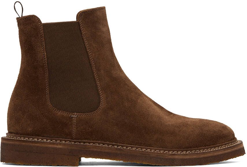 Officine Creative Brown Hopkins 117 Chelsea Boots