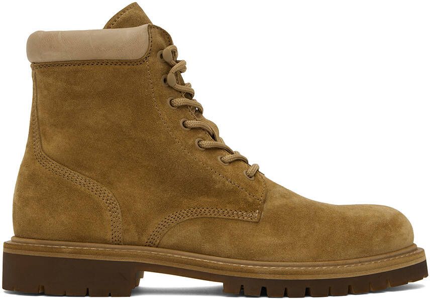 Officine Creative Brown Suede Boss 002 Boots
