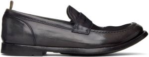 Officine Creative Navy Anatomia 071 Penny Loafers