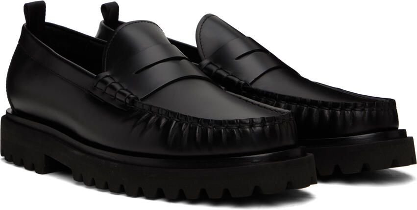 Officine Creative Black 001 Penny Loafers - Picture 2