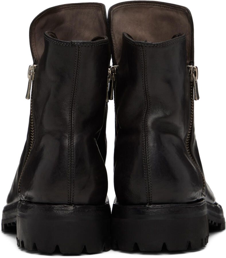 Officine Creative Black Ikonic 004 Boots