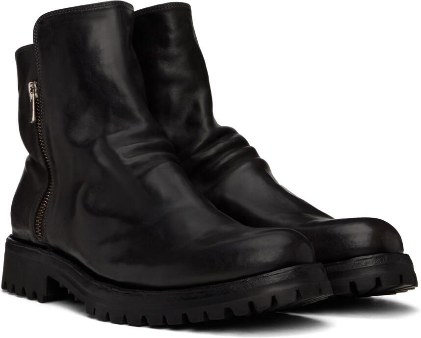 Officine Creative Black Ikonic 004 Boots - Picture 2