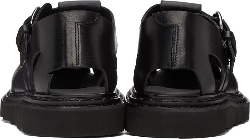 Officine Creative Black Lyndon 002 Sandals