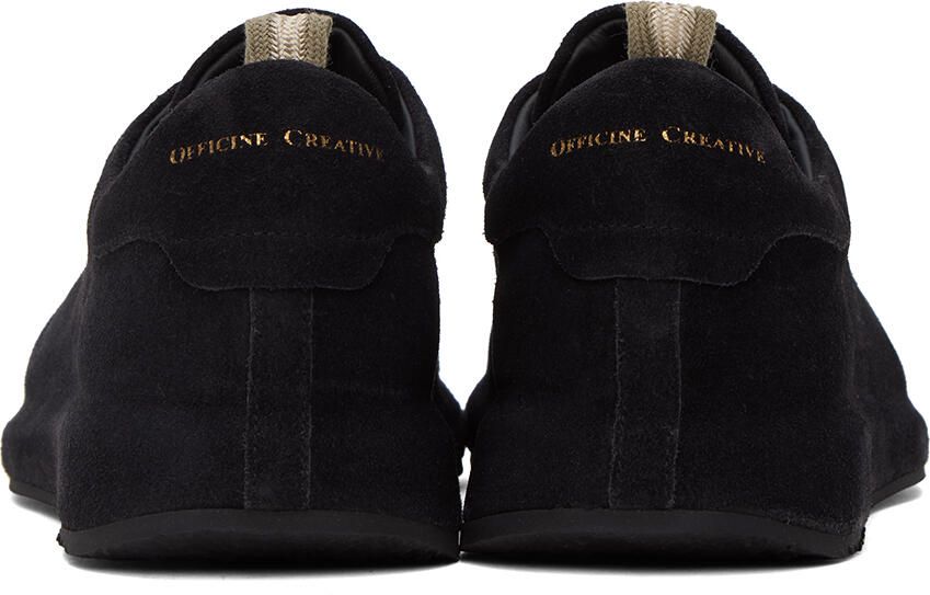Officine Creative Black Suede Race 017 Sneakers