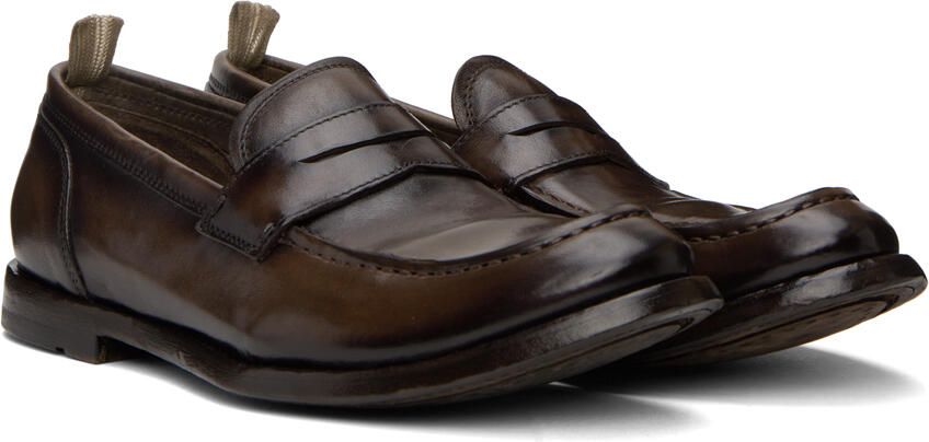 Officine Creative Brown Anatomia 071 Loafers - Picture 2