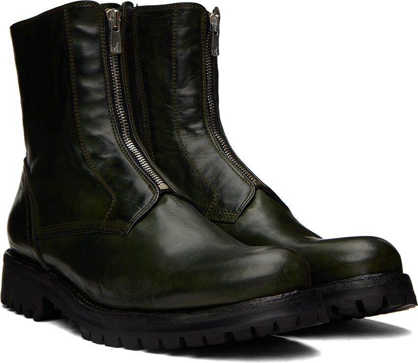 Officine Creative Green Ikonic 003 Boots - Picture 2