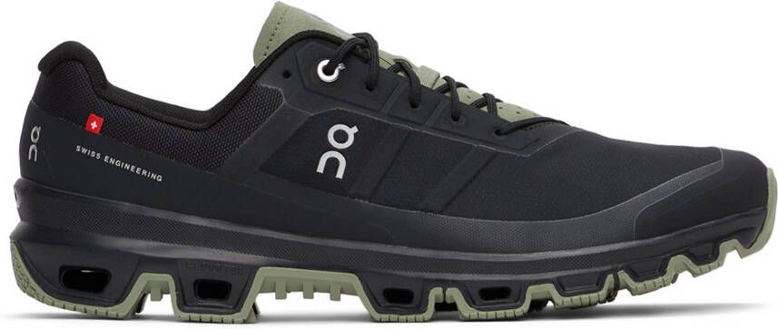 On Black & Green Cloudventure 3.0 Sneakers