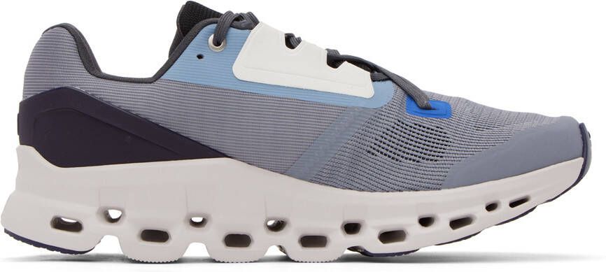 On Gray & Blue Cloudstratus Sneakers