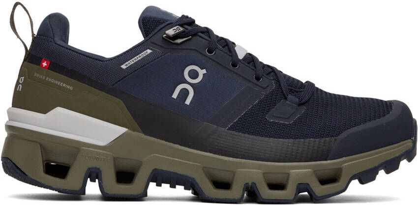 On Navy Waterproof Cloudwander Sneakers