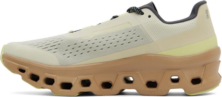 On Beige Cloudm ster Sneakers - Picture 3