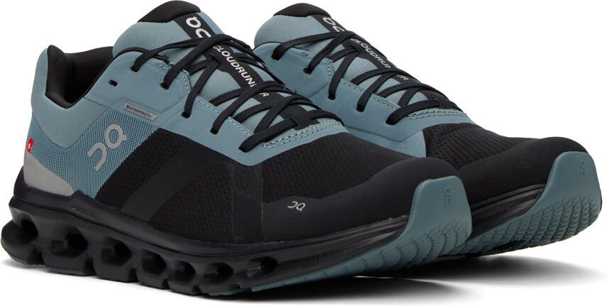 On Black & Blue Cloudrunner Waterproof Sneakers - Picture 2
