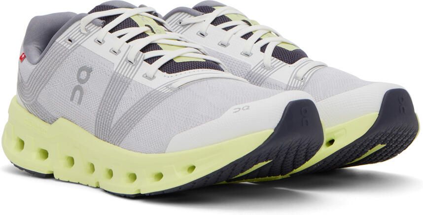 On Gray & Yellow Cloudgo Sneakers - Picture 2