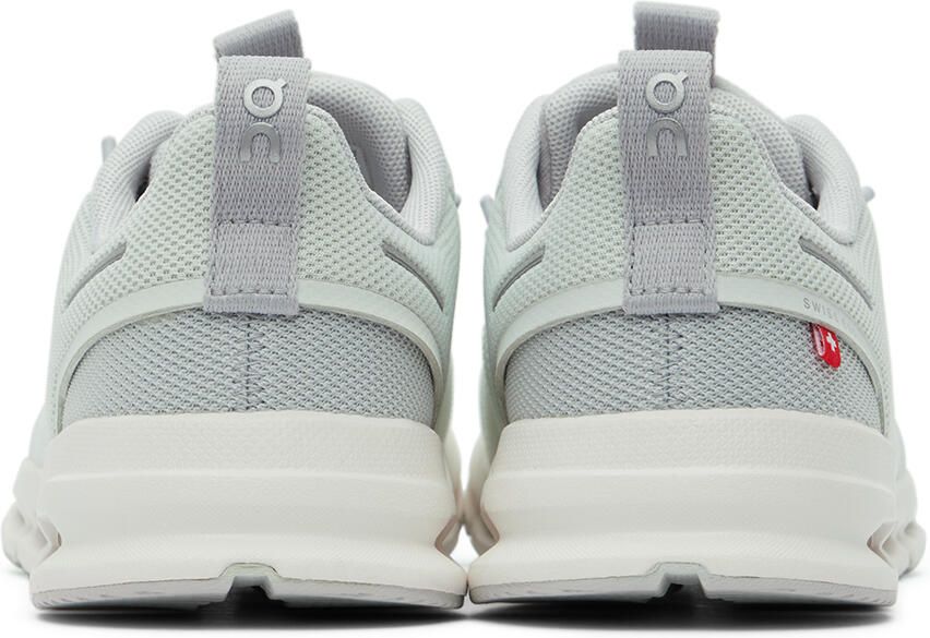 On Kids Gray Cloud Sky Big Kids Sneakers