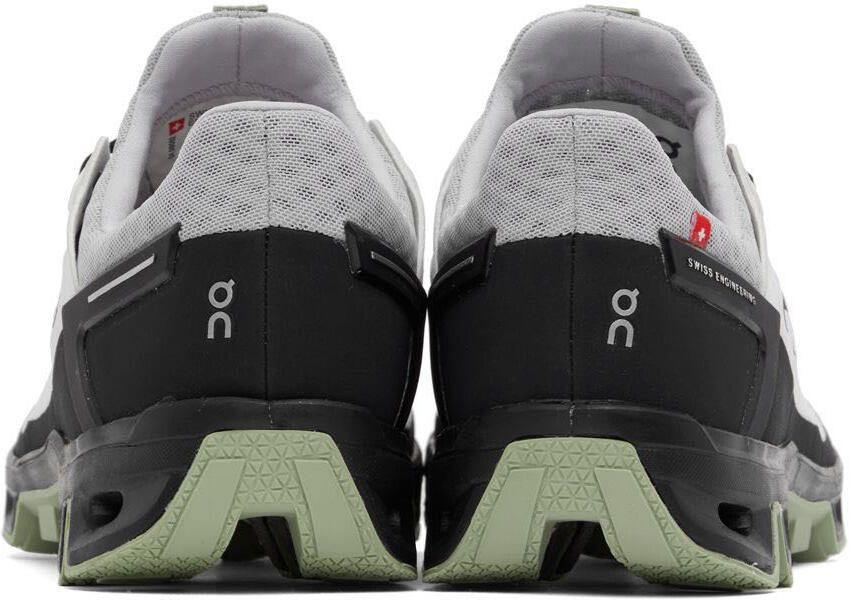 On White & Green Cloudventure Peak Sneakers