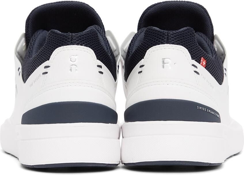 On White & Navy 'The Roger' Advantage Sneakers - Picture 2