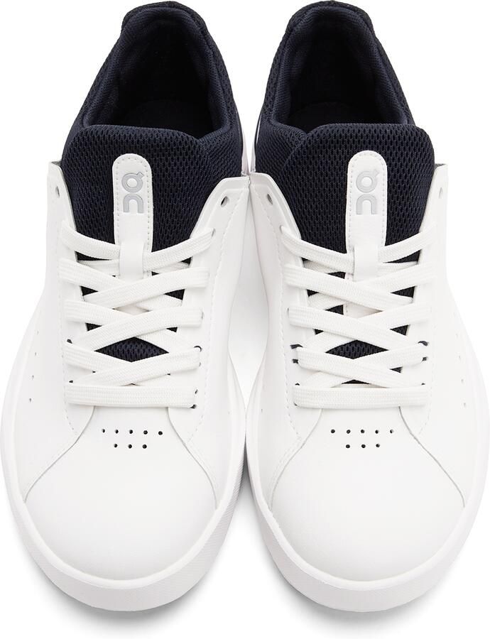 On White & Navy 'The Roger' Advantage Sneakers