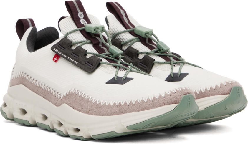 On White & Purple Cloudaway Sneakers - Picture 2