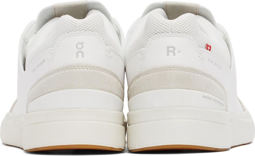On White Vegan Leather 'The Roger Clubhouse' Sneakers - Picture 2
