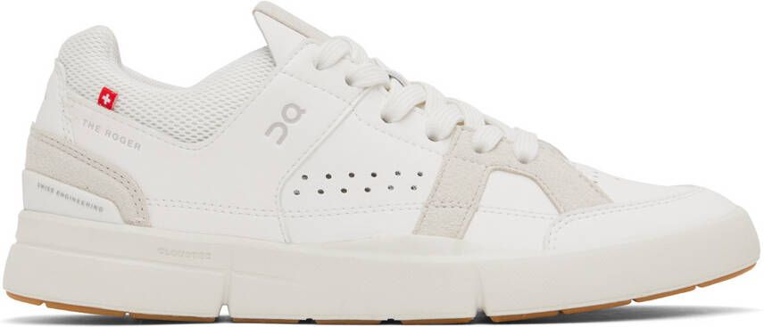 On White 'THE ROGER Clubhouse' Sneakers