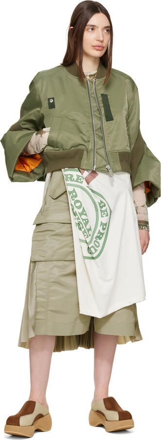 OPEN YY Beige & Brown Paneled Slippers - Picture 4