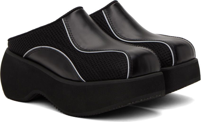 TheOpen Product Black Paneled Slippers - Picture 2