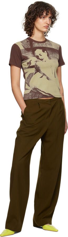 TheOpen Product Green Slingback Heels - Picture 4