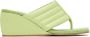 OSOI Green Wedge Wave Sandals - Thumbnail 1