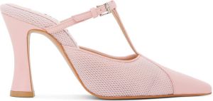 OSOI Pink Needle T-Strap Heels