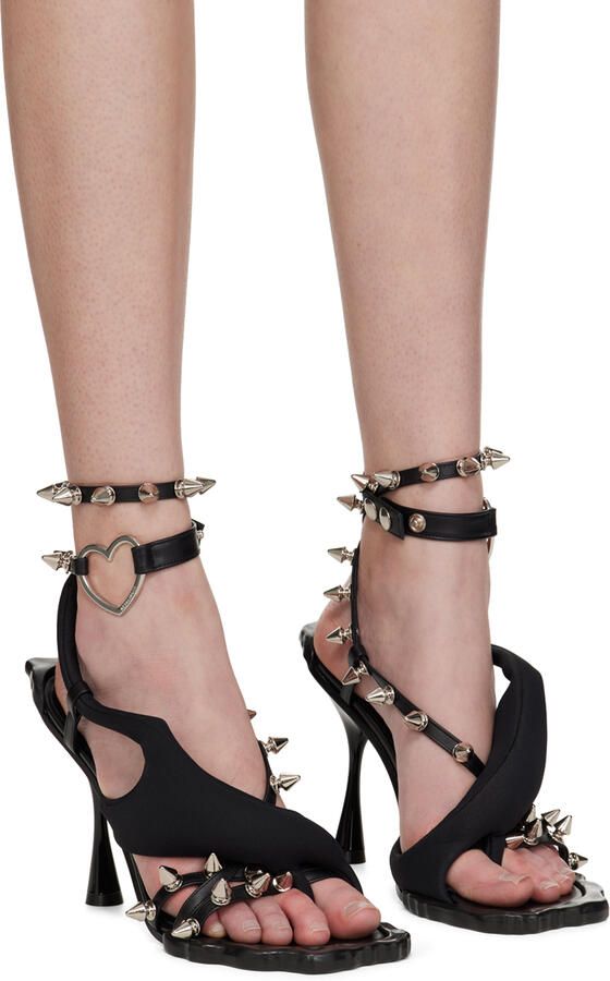 Ottolinger Black Studded Flower Heels