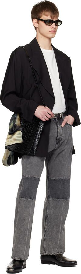 Our Legacy Black & Silver Cab Slippers - Picture 5