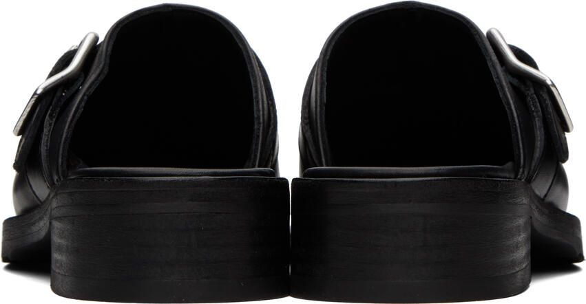 Our Legacy SSENSE Exclusive Black Leather Camion Mule Loafers