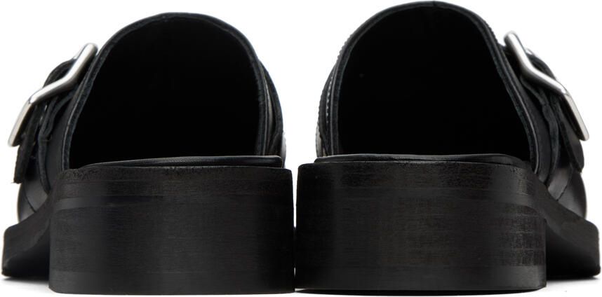 Our Legacy SSENSE Exclusive Black Leather Camion Mule Loafers