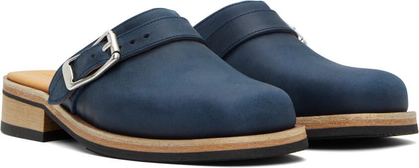 Our Legacy Navy Camion Mules - Picture 2