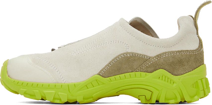 Our Legacy Off-White & Taupe Gabe Sneakers - Picture 3