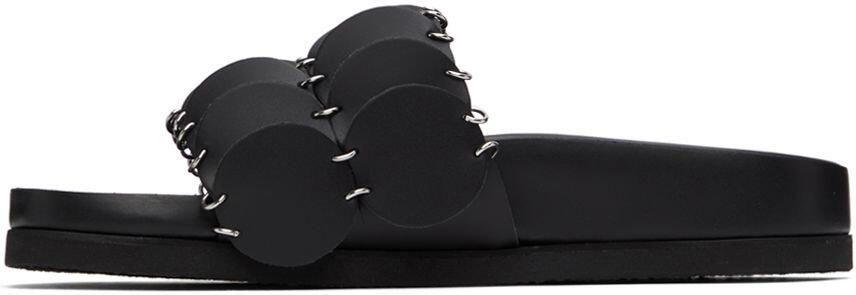 Paco Rabanne Black Pacoïo Flat Sandals - Picture 3
