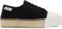 Palm Angels Black Lace-Up Espadrille Sneakers - Thumbnail 1